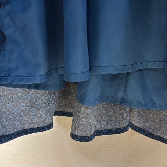 The Nines By Hatch Blue Floral Midi Dress Size XXL - Picture 6 of 9